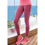 Yeni İnci Çizgili Bilek Boy Fitness Spor Giyim Tayt S211 - XL - Açık Pembe