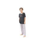 Yeni İnci Erkek Çocuk Kısa Kollu Pijama Takımı, 11-12 Yaş, CEP341, Antrasit, erkek-çocuk