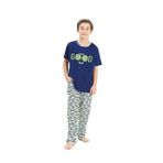 Yeni İnci Erkek Çocuk Kısa Kollu Pijama Takımı, 13-14 Yaş, CEP340, İNDİGO MAVİ, erkek-çocuk