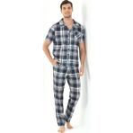 Yeni Inci Önden Düğmeli 3'lü Erkek Pijama Takım EPJ807 - XL - Lacivert