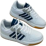 Yeni Model Beyaz Bay Bayan Çocuk Ortopedik Sneakers Model Spor Ayakkabı - Beyaz - Siyah