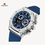 YENİ MODEL NAVİFORCE DİJİTAL ANALOG ALARMLI AYDINLATMALI SPOR KOL SAATİ