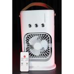 Yeni Nesil 600Ml Işıklı Mini Klima Fan | 3 Spreyli Buharlı Soğutucu Vantilatör (Fan-18)
