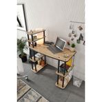 Yeni Nesil Aydınlatmalı Çalışma Masası – Safir Meşe – LED Işıklı Modern Bilgisayar Masası, Ofis ve Ev Çalışma Alanı İçin Ergonomik Tasarım (Meşe Işıklı)