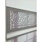 Yeni Nesil Çift Renk Lazer Stor Perde Mat Kalın Kumaşlı Renk Seçenekli 200x200 Beyaz-Gri