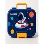 Yeni Nesil Çocuk Beslenme Kutusu İki Katlı - Bölmeli Lunch Box - 1030 Ml. (Plastik PP5 Malzeme)