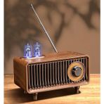 Yeni Nesil Radyo USB Sd Fm Aux Bluetooth Müzik Kutusu Retro Nostaljik Görünümlü Şarj Edilebili