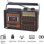 Yeni Nesil Radyo Usb Sd Fm Bluetooth Kaset Çalar Müzik Kutusu El Tutamaçlı Taşınabilir