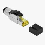 Yeni nesil RJ45 Gpbs Konnektör Pensesiz Kolay Bağlantı CAT6A Metal (YM002)