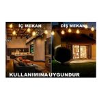 Yeni Nesil Solar Bahçe Işığı 15 Metre 25+2 Ampul - Güneş ve USB Şarjlı - Sensörlü ve Dış Mekan Led