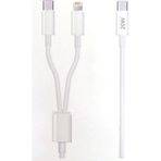 Yeni Nesil Usb-C To Lightning Usb-C Hızlı Şarj ve Data Kablosu 5.0A Hızlı Kablo 1 Metre 20W - Çok Renkli