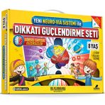 Yeni Neuro-Via Sistemi ile Dikkati Güçlendirme Seti 8 Yaş 3 Kitap - Osman Abalı