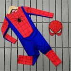 Yeni Özel Erkek Çocuk Kırmızı Spiderman Örümcek Adam Kostümü Mavi