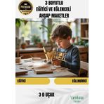 Yeni Sezon Eğitici Öğretici 3 Boyut Ahşap Puzzle Zeka Geliştirici Boyanabilir Oyun Maket Uçak