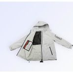 Yeni Sezon Erkek Mont – Hafif Dolgu, Şehir Stili - 3XL - Beyaz