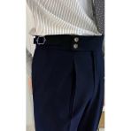 Yeni Sezon Premium Pileli Basic Likralı Duble Paça Kumaş Pantolon
