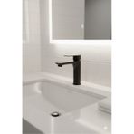 Yeni Siyah Lavabo Bataryası Pirinç Üretim Paslanmaz Sıcak Soğuk Çift Girişli Banyo Lavabo Lüx Musluk Siyah
