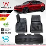 Yeni Tesla Model Y Juniper Paspas 2025 Sonrası Uyumlu 3D Havuzlu Paspas - Siyah