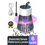 Yeni Üretim Sessiz Verimli 6 Uv Işık Elektrikli Şarjlı Böcek Sinek Sivrisinek Haşere Öldürücü Lamba