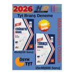 Yeni Ürün 2026 Tyt Coğrafya 45*5+Türkçe 15*40 Branş Denemeleri Maksimum Odaklı (220-600 Soru)+Kalem