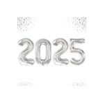 Yeni Yıl Büyük 2025 Folyobalonları 34 Inç Mutlu Yıllar Süslemeleri Yılbaşı Arifesi Parti Malzemeleri, 78784511002