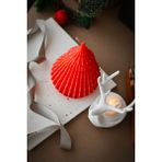Yeni Yıl Büyük Boy Doğal Soya Wax Mum Çam Ağacı Kırmızı Geyik Tea Light Mum Hediyelik Dekoratif - 1 Adet