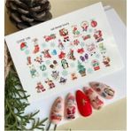 Yeni Yıl Desenli Tırnak Dövmesi Tattoo Nail Art Sticker SCANM30 - standart