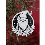 Yeni Yıl İçin Noel Babalı Dekoratif Şık Yılbaşı Ağacı Süsü (Gümüş Renk İpi İle) (Noel Baba)