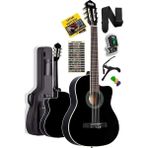 Yenibağ MGX-100BK-BAG Üst Seviye Klasik Gitar 4/4 Sap Ayarlı Gül Klavye (Tuner Çanta Askı Capo Metod Pena)