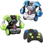 Yenibağ Sesli ve Işıklı Uzaktan Kumandalı Robo Kombat Tornado 2’li Paket - Siyah ve Gri Robot