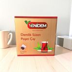 Yenidem Kare Demlik Süzen Poşet Çay Ev Tipi Siyah Çay ve Hibiskus Karışımı Bamya Çiçeği 3 KG