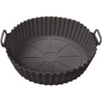 Yeniden Kullanılabilir Xl Airfryer Silikon Pişirme Kabı 23 cm Bpa Içermez Airfryer
