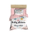 Yenidoğan Kız Bebek Nevresim Takımı 3D Pamuklu Baby Shower White