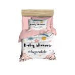 Yenidoğan Kız Bebek Nevresim Takımı Pamuklu Baby Shower White