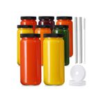 Yenigeldi 1 Adet 480Ml (Pipet Ve 2 Kapaklı) Cam Bardak, Hava Geçirmez Kapak, Meyve Suyu, Boba, Smoothie,Şeffaf