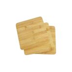 Yenigeldi 1 Adet Kare Bambu Kesme Tahtası Bambu Nihale Bambu Peynir Pizza Sunum Servis Tahtası (18 X 18 Cm)
