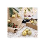 Yenigeldi 12'Li Gold 4 Cm Yılbaşı Topu, Noel Topu,Çam Ağacı Topu, Süs Topu, Gold