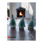 Yenigeldi 3 Adet 10 Cm Yeşil Yılbaşı Çam Ağacı Yılbaşı Süsü T17