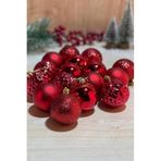 Yenigeldi 6 Li Kırmızı 5 Cm Yılbaşı Topu, 6 Li Noel Topu, 6 Li Çam Ağacı Topu, 6 Süs Topu, Kırmızı