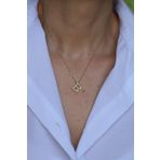 Yenigün Kuyumculuk 14 Ayar Altın B Harfli Kolye 1 Cm Genişlik