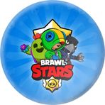 Yenilebilir Yuvarlak Pasta Resim Baskısı 20 cm Şekerli Kağıt Brawl Stars Temalı 144