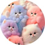 Yenilebilir Yuvarlak Pasta Resim Baskısı 20 cm Şekerli Kağıt Kedi Temalı 99 - 1 Adet