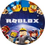 Yenilebilir Yuvarlak Pasta Resim Baskısı 20 cm Şekerli Kağıt Roblox Temalı 48 - 1 Adet