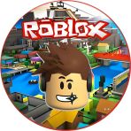 Yenilebilir Yuvarlak Pasta Resim Baskısı 20 Cm Şekerli Kağıt Roblox Temalı 49