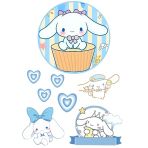 Yenilebilir Yuvarlak Pasta Ve Figür Resim Baskısı Şekerli Kağıt Cinnamoroll Temalı 33