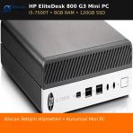 Yenilenmiş Hp Elitedesk 800 G3 Mini Pc İ5-7500T 8Gb Ddr4 2400Mhz Ram 120Gb Ssd Wifi Bluetooth