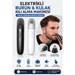 Yenilig Elektrikli Burun ve Kulak Kılı Alma Makinesi – Yıkanabilir Başlıklı, Pilli, Taşınabilir Kişisel Bakım Tıraş Cihazı Siyah