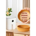 Yenilig Fritöz Pişirme Kağıdı 50 Adet – Yağsız, Pratik ve Hijyenik Kullanım İçin Tek Kullanımlık Airfryer