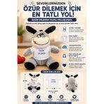Yenilig Özür Dilerim Yazılı Peluş Eşek Oyuncak Komik Hediye 24 CM