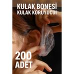 Yenilig Su Geçirmez Kulak Bonesi 200 Adet – Esnek, Rahat ve Herkese Uygun Kulak Koruyucu Set